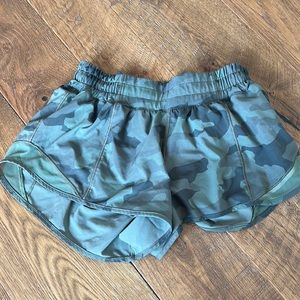Camo green Lululemon shorts